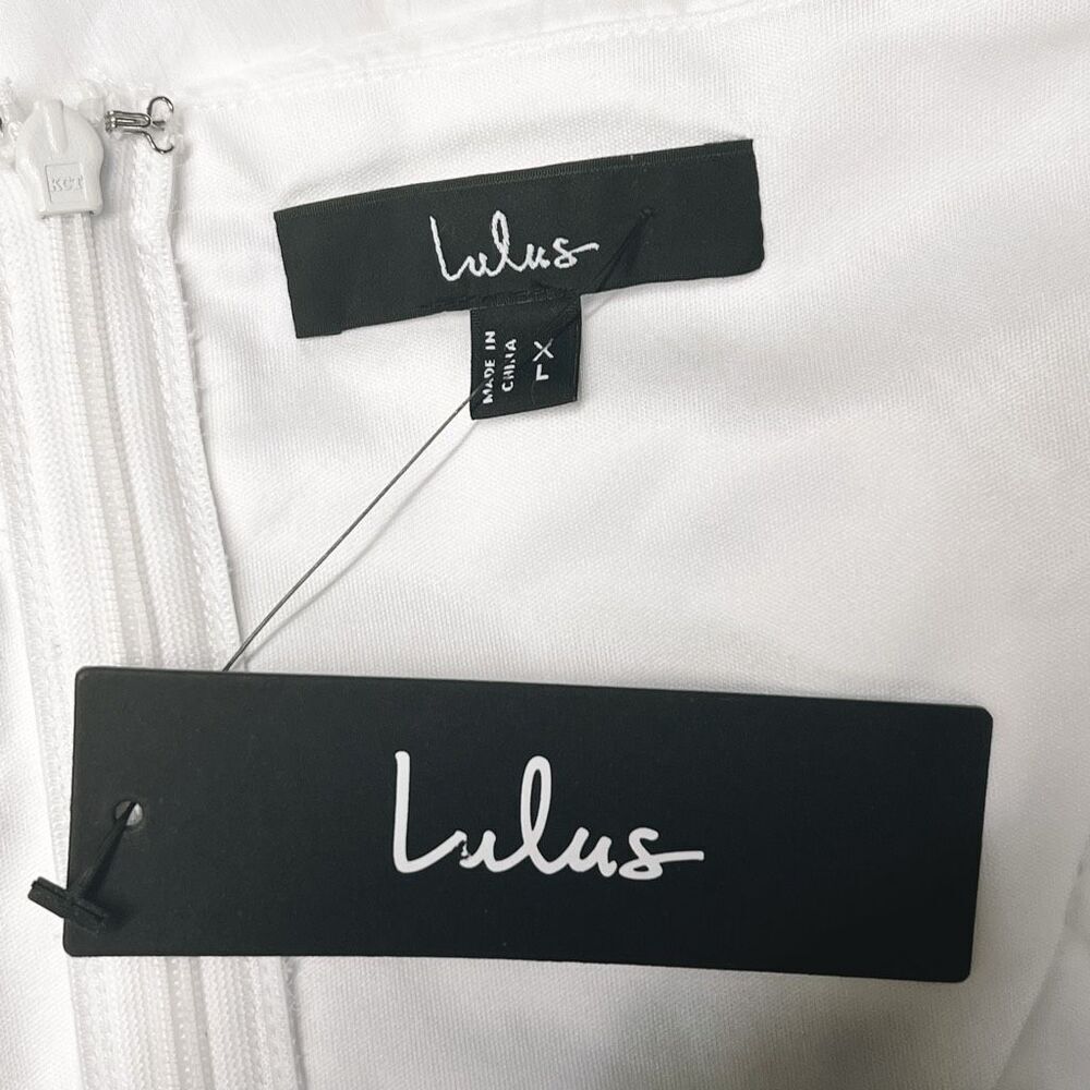 Lulu's White Ruffled Mini Dress - Picture 7 of 10